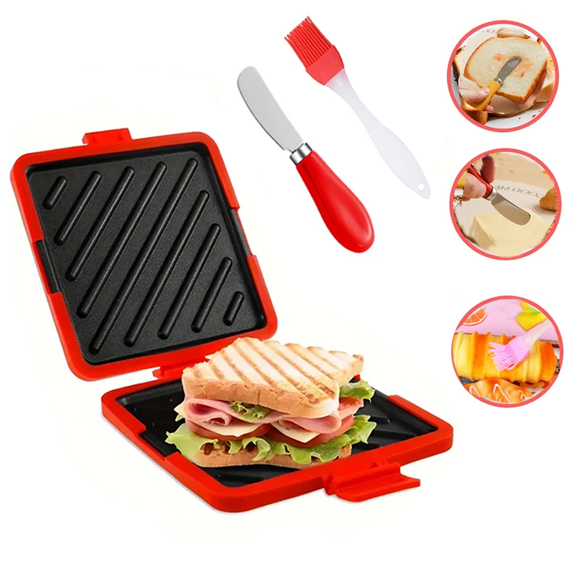 Toaster - 3팩 식품 등급 샌드위치 토스터, 버터