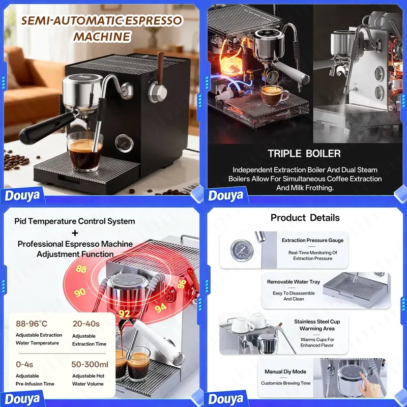 Coffee Maker - CAFOVO E120 반자동 에스프레소 머신 ULKA
