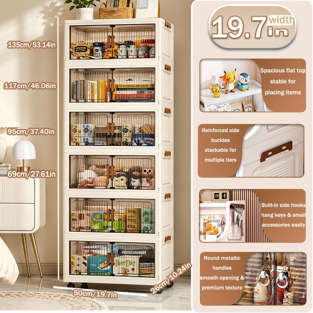 19.7인치 3/4/5/6단 접이식 수납장(바퀴 포함) - Kitchen Appliances Cabinet 리뷰 및 가격