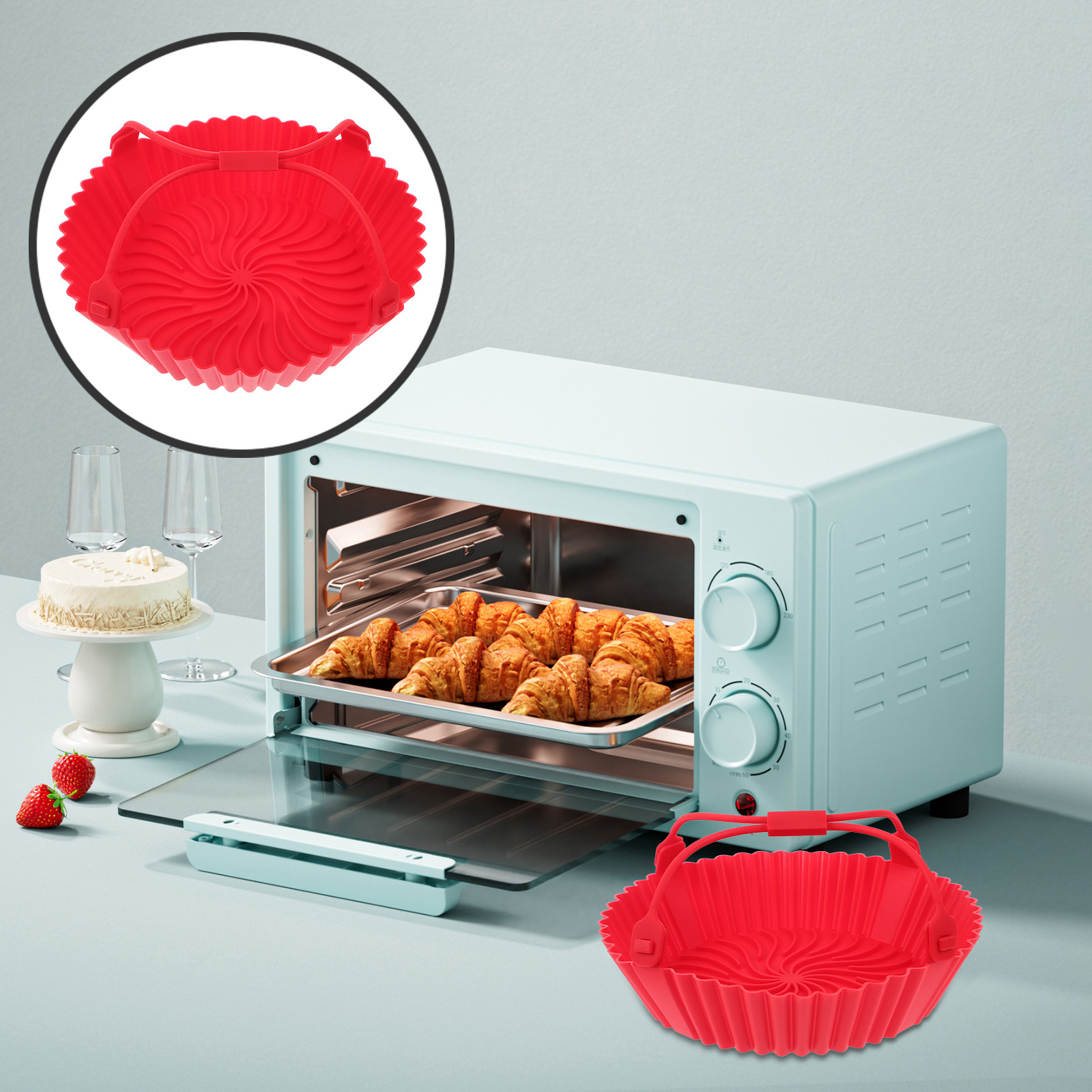 에어프라이어용 실리콘 팬, 눌어붙지 않는 코팅, 내열성 - Air Fryer 리뷰 및 가격