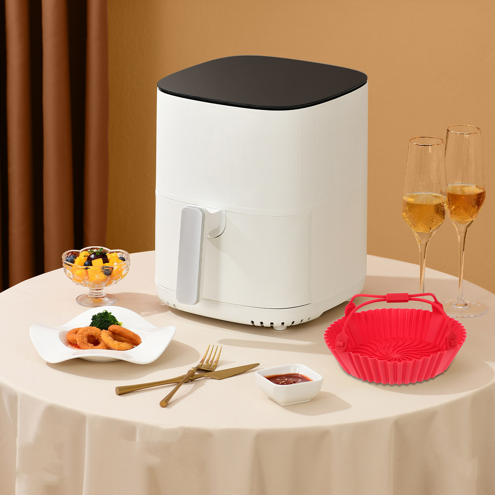 에어프라이어용 실리콘 팬, 눌어붙지 않는 코팅, 내열성 - Air Fryer 리뷰 및 가격