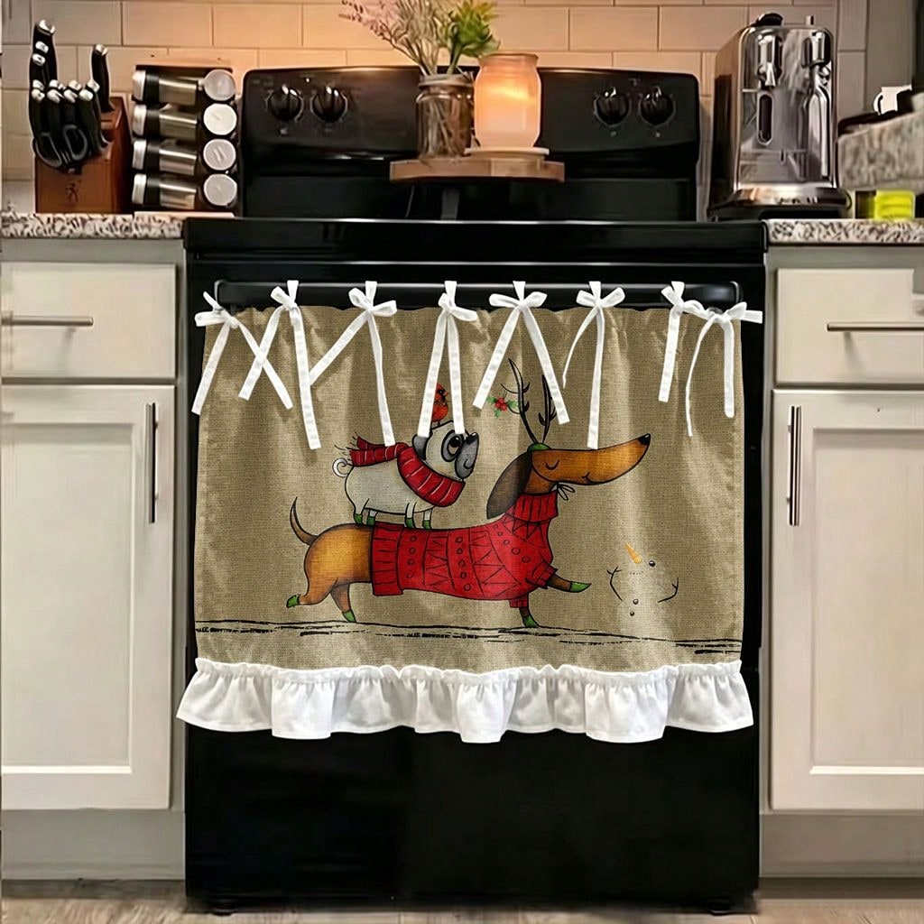 1개입 주방 스토브 먼지 커버, 캐비닛 장식 커튼, 빨 - Kitchen Appliances Cabinet 리뷰 및 가격