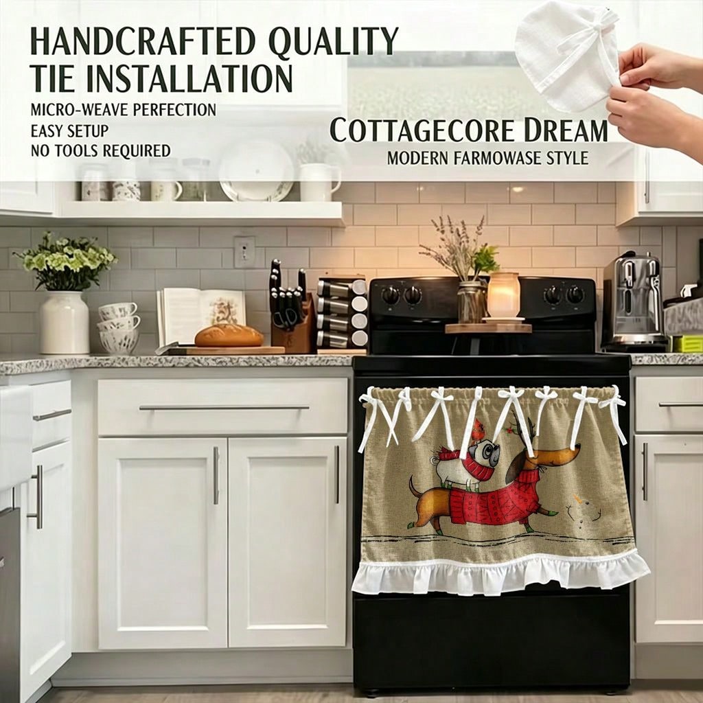 1개입 주방 스토브 먼지 커버, 캐비닛 장식 커튼, 빨 - Kitchen Appliances Cabinet 리뷰 및 가격