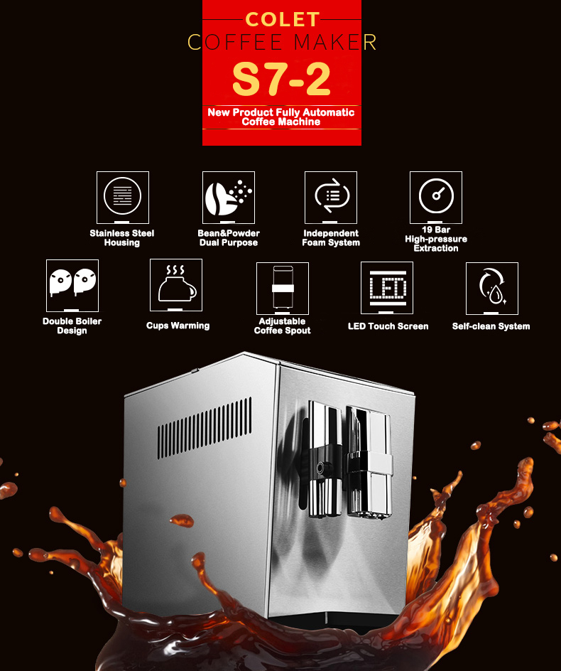 신제품 S7-2 스테인리스 스틸 하우징 원터치 카푸치노 - Coffee Maker 리뷰 및 가격
