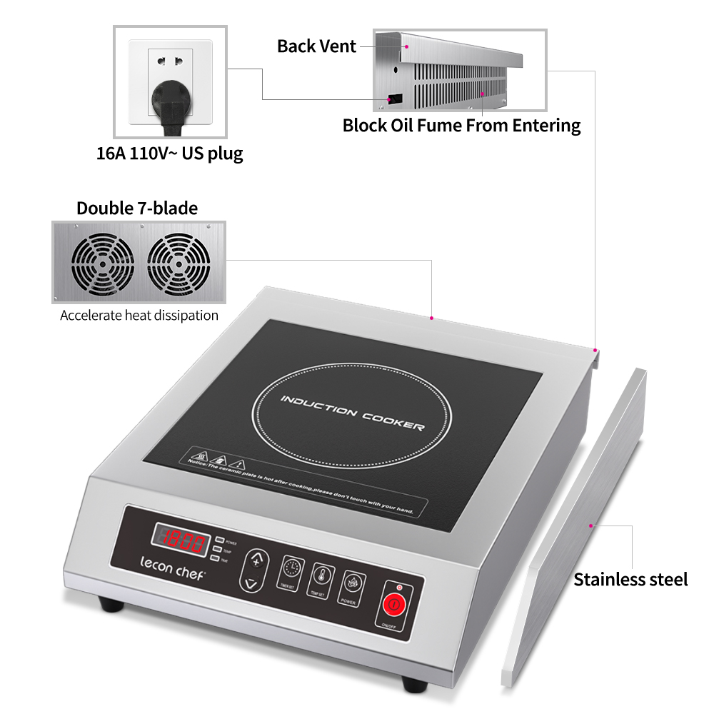 레콘 셰프 인덕션 쿡탑 상업용 카운터탑 인덕션 쿠커 전 - Induction Cooktop Portable 리뷰 및 가격