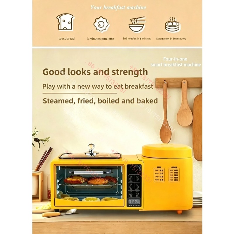 4-in-1 다기능 아침식사 기계 가정용 전기 오븐 토 - Rice Cooker 리뷰 및 가격