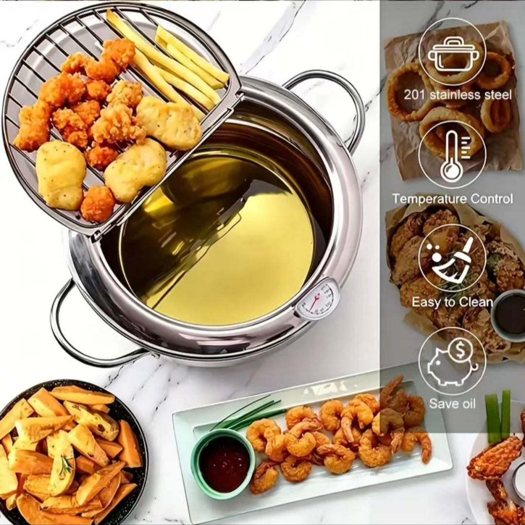 뚜껑이 있는 스테인리스 스틸 프라이팬, 온도 조절 및  - Induction Cooker 리뷰 및 가격
